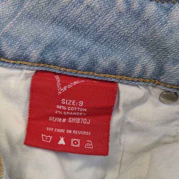 Vigoss Womens Jean Shorts Blue Size 9 Denim 5 Pocket Cotton Blend - Picture 16 of 16